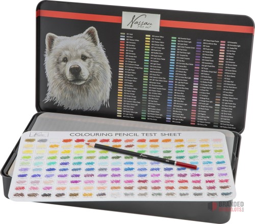 Nassau Fine Art Professional 160-Piece Colored Pencils Set - Drawing Kit with Rich & Vibrant Colors - Numbered & Color-Coded Pencils - Includes Color Test Sheet - Sturdy Storage Box. - thumbnail image - Premier B2B Stocklot Marketplace