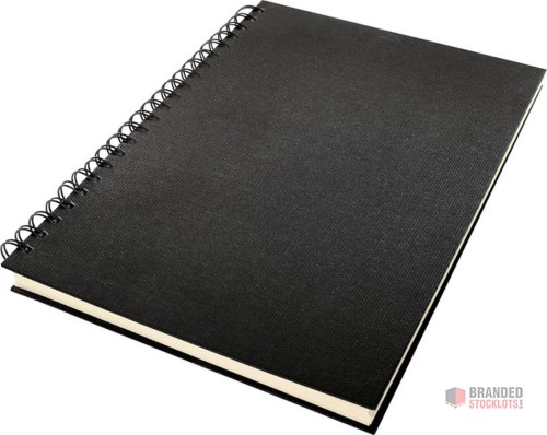 Kangaro Sketchbook - A4 Size - Linen Cover - Black - Spiral Bound - 160 Blank Pages - 140gsm Ivory Paper - K-5307. - thumbnail image - Premier B2B Stocklot Marketplace