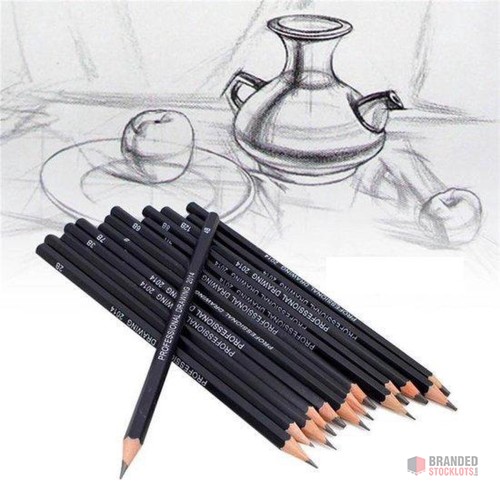 Sketching Pencils & Drawing Pencils Set - 14 Pieces - Drawing Graphite Pencils 6B-5B-4B-3B-2B-1B-HB-2H-4H. - thumbnail image - Premier B2B Stocklot Marketplace