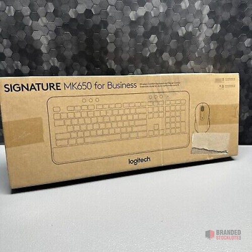 BULK Logitech Signature MK650 Combo for Business - Ergonomic Keyboard and Mouse Set - thumbnail image - Premier B2B Stocklot Marketplace