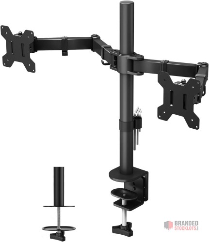 BONTEC Dual Monitor Stand - Maximize Efficiency and Desk Space BULK - Premier B2B Stocklot Marketplace