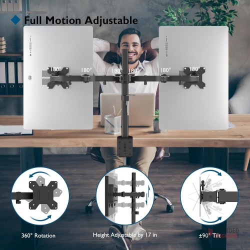 BONTEC Dual Monitor Stand - Maximize Efficiency and Desk Space BULK - thumbnail image - Premier B2B Stocklot Marketplace