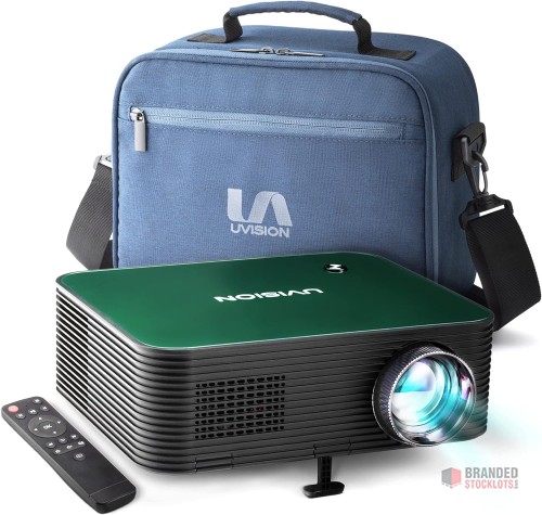 Bulk UVISION X1 Native 1080P Projector - Versatile and Portable for All Settings - thumbnail image - Premier B2B Stocklot Marketplace