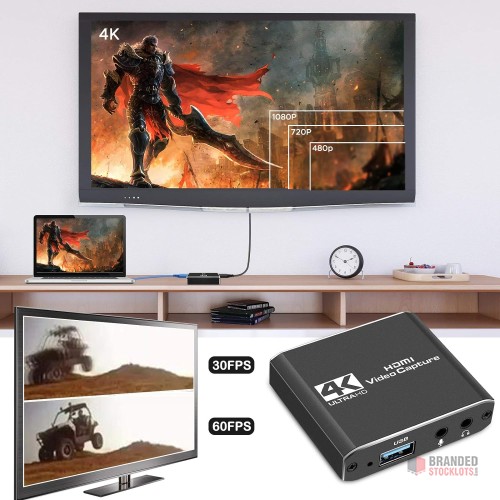 Bulk TKHIN Capture Card - Stream and Record in 4K and 1080p with Ease - thumbnail image - Premier B2B Stocklot Marketplace