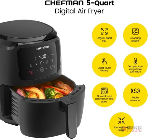 Stocklot - Chefman Digital Air Fryer - thumbnail image - Premier B2B Stocklot Marketplace