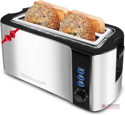 Stocklot - Elite Gourmet ECT-3100 Long Slot 4 Slice Toaster - - Premier B2B Stocklot Marketplace