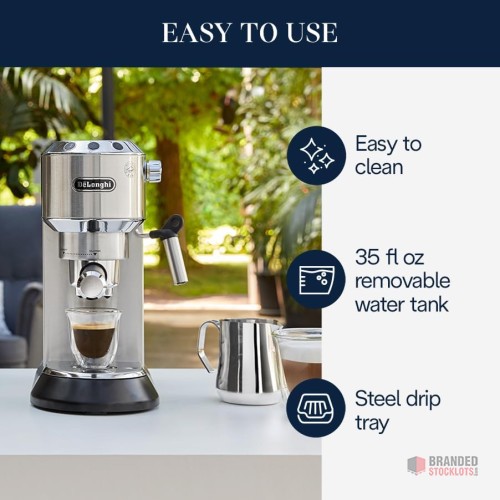 Stocklot - De'Longhi Dedica EC680M Espresso Machine - - thumbnail image - Premier B2B Stocklot Marketplace