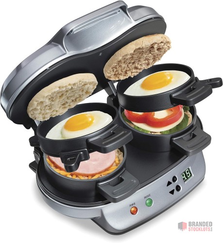 Stocklot - Hamilton Beach Dual Breakfast Sandwich Maker - - thumbnail image - Premier B2B Stocklot Marketplace