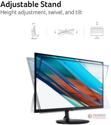 Stocklot - Acer SH242Y Ebmihx 23.8" FHD Monitor - Ultra-Thin - thumbnail image - Premier B2B Stocklot Marketplace