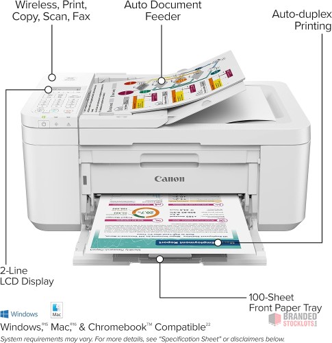 Stocklot - Canon PIXMA TR4720 Wireless All-in-One Inkjet Printer - - thumbnail image - Premier B2B Stocklot Marketplace