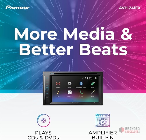 Pioneer AVH-241EX Double-Din CD/DVD - thumbnail image - Premier B2B Stocklot Marketplace