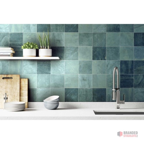 Cifre Ceramica Bali wall and floor tile - 33x33cm - 9mm - Square - Blue Matt - thumbnail image - Premier B2B Stocklot Marketplace