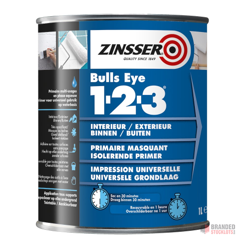 ZINSSER BULLS EYE 1-2-3 1L - Premier B2B Stocklot Marketplace