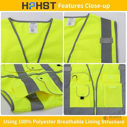 HPHST Safety vest for men - thumbnail image - Premier B2B Stocklot Marketplace