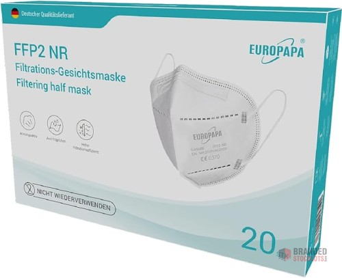 EUROPAPA® 20x FFP2 respiratory mask 5-layer - thumbnail image - Premier B2B Stocklot Marketplace