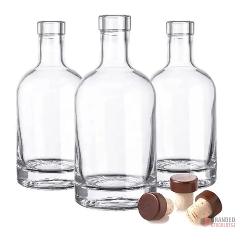 Customizable High-Quality Glass Spirit Bottles - Variety of Sizes - thumbnail image - Premier B2B Stocklot Marketplace