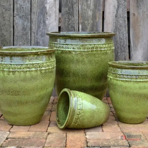 Elegant Glazed Ceramic Plant Pots - Modern Design - Premier B2B Stocklot Marketplace