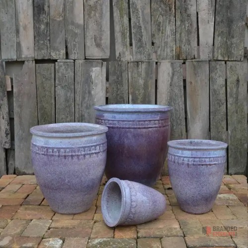 Elegant Glazed Ceramic Plant Pots - Modern Design - thumbnail image - Premier B2B Stocklot Marketplace