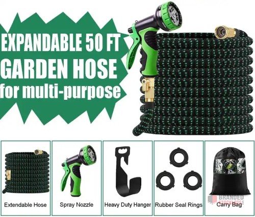 100ft Expandable Garden Water Hose - Durable & Flexible - thumbnail image - Premier B2B Stocklot Marketplace