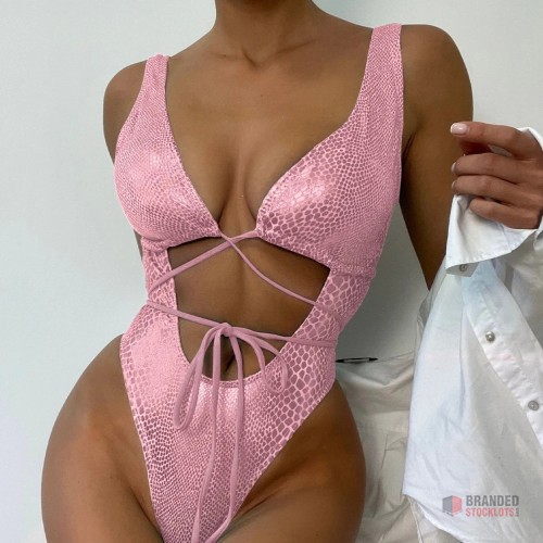 Elegant Lace One-piece Swimsuit – Wholesale for Bulk Orders - thumbnail image - Premier B2B Stocklot Marketplace