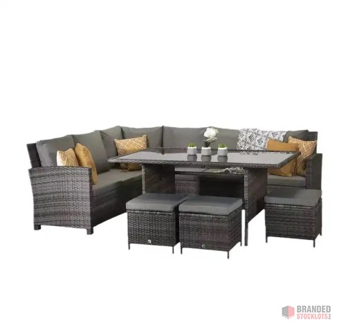 Modern Outdoor Rattan Sofa Set - Durable & Stylish - thumbnail image - Premier B2B Stocklot Marketplace