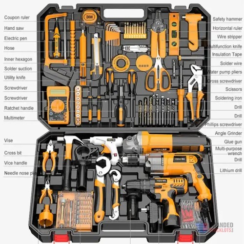 Multi-Function Home Hardware Tool Kit - Diverse & Practical - thumbnail image - Premier B2B Stocklot Marketplace