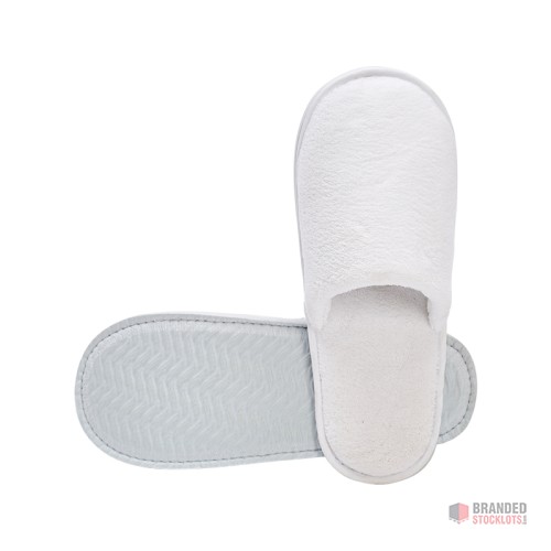 Premium Cotton Velvet Hotel Slippers - Bulk Orders for Personalized Spa Luxury - thumbnail image - Premier B2B Stocklot Marketplace