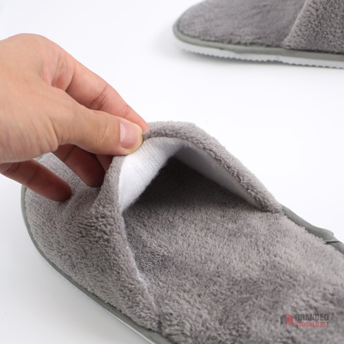 Premium Cotton Velvet Hotel Slippers - Bulk Orders for Personalized Spa Luxury - thumbnail image - Premier B2B Stocklot Marketplace