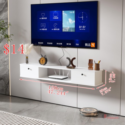 Modern Wall-Mounted TV Cabinet for Bulk Purchase - thumbnail image - Premier B2B Stocklot Marketplace