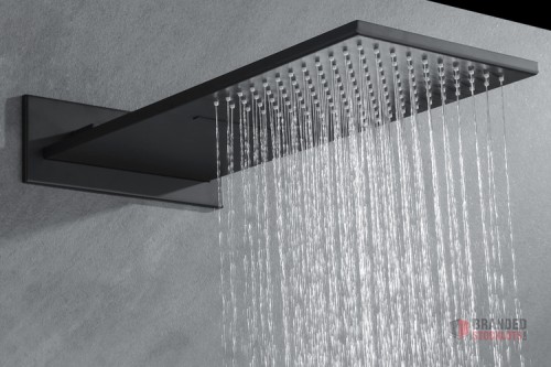 Elevate Your Bathroom Experience with In-Wall Concealed Luxury Shower Set - Black/Gold Finish - thumbnail image - Premier B2B Stocklot Marketplace