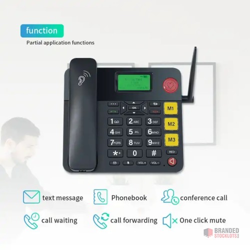 Bulk Offer: 'TechComm' 4G Cordless Landline Phones with Dual SIM - thumbnail image - Premier B2B Stocklot Marketplace