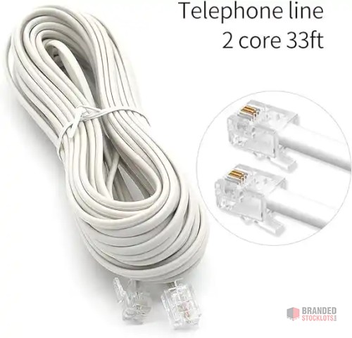 Bulk Order: 'ConnectMax' RJ11 6P4C Telephone Extension Cords - thumbnail image - Premier B2B Stocklot Marketplace