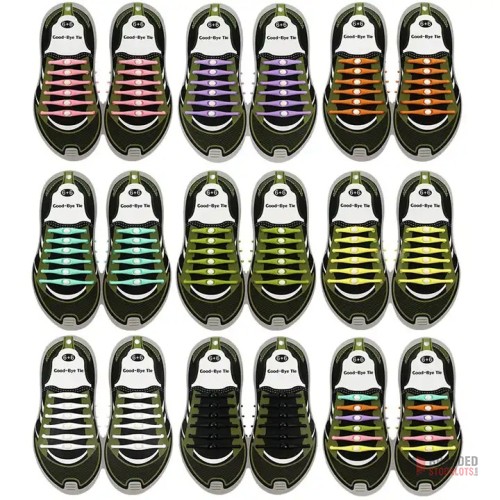 Kids' Silicone Shoelaces Wholesale - thumbnail image - Premier B2B Stocklot Marketplace