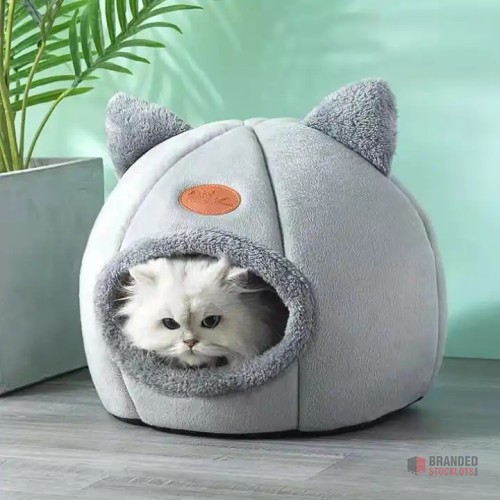 Wholesale Offer: CozyPaws Round Cat Beds - Warm and Enclosed - thumbnail image - Premier B2B Stocklot Marketplace