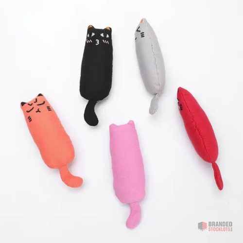 WhiskerWonders Catnip Filled Cartoon Mice, Chewable Linen Toy for Cats - thumbnail image - Premier B2B Stocklot Marketplace