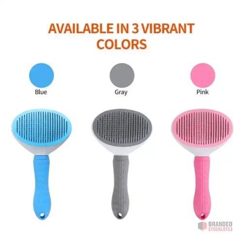 Self-Cleaning Pet Brushes for Dogs and Cats - Rich Brand - thumbnail image - Premier B2B Stocklot Marketplace