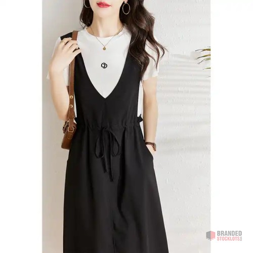 Bulk Supply of Women's V-Neck Long Summer Dresses - Premier B2B Stocklot Marketplace