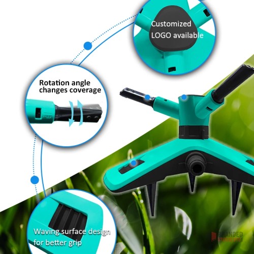 High-Efficiency 3-Arm Rotating Sprinkler for Garden Lawn - Bulk Offer - thumbnail image - Premier B2B Stocklot Marketplace