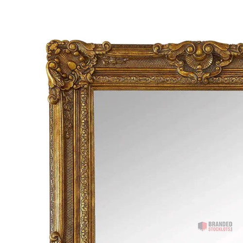 Luxurious Ornate Baroque Full Body PU Mirror - Eleganza Reflections Bulk Supply - thumbnail image - Premier B2B Stocklot Marketplace