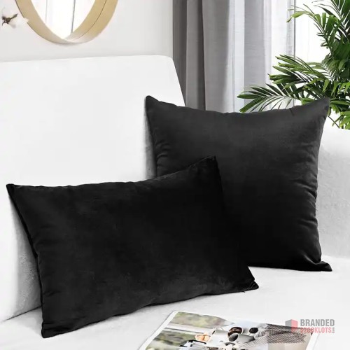 Velvet Comfort" Decorative Throw Pillow Covers - thumbnail image - Premier B2B Stocklot Marketplace