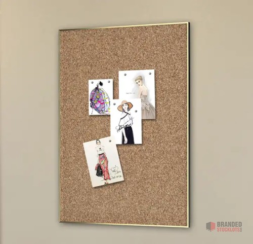 EcoBoard Gold" Cork Message Board - 12x16 Inch with Thin Frame - thumbnail image - Premier B2B Stocklot Marketplace