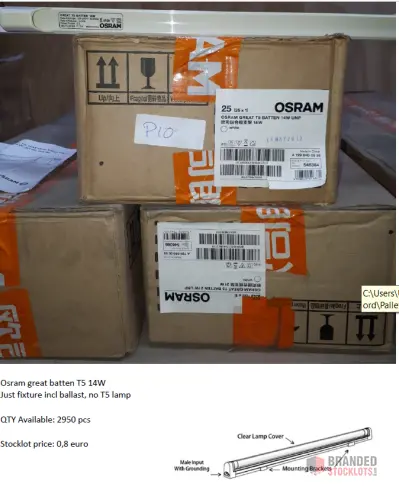 Available Stock: Osram T5 Fixtures (Excluding Lamps) - Premier B2B Stocklot Marketplace