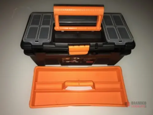 Plastteam Toolbox Black/Orange - Convenient and Durable - thumbnail image - Premier B2B Stocklot Marketplace