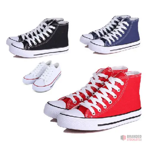 All Star Brand and Unbranded Canvas Shoes Stock in China - thumbnail image - Premier B2B Stocklot Marketplace