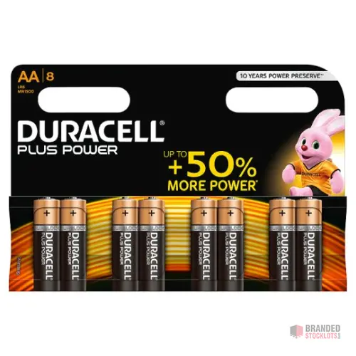 Bulk Sale: Duracell Power Plus AA/AAA Pack of 8 - thumbnail image - Premier B2B Stocklot Marketplace