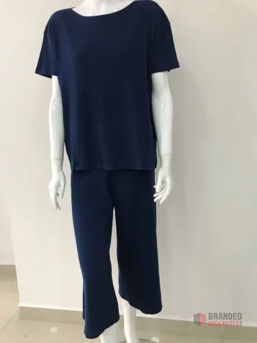 Branded Zara Twin Set Clearance - Navy Blue Rib Sets - Premier B2B Stocklot Marketplace