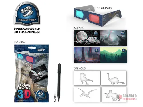 3D Dinosaur Drawing - thumbnail image - Premier B2B Stocklot Marketplace