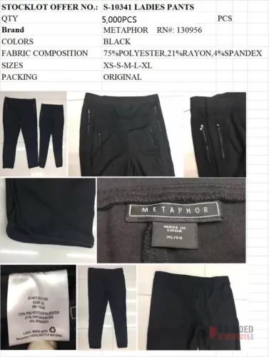 Ladies Plain Black Yoga Pants - Premier B2B Stocklot Marketplace