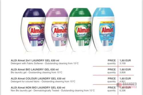 Aldi Almat Laundry Gel Range - thumbnail image - Premier B2B Stocklot Marketplace